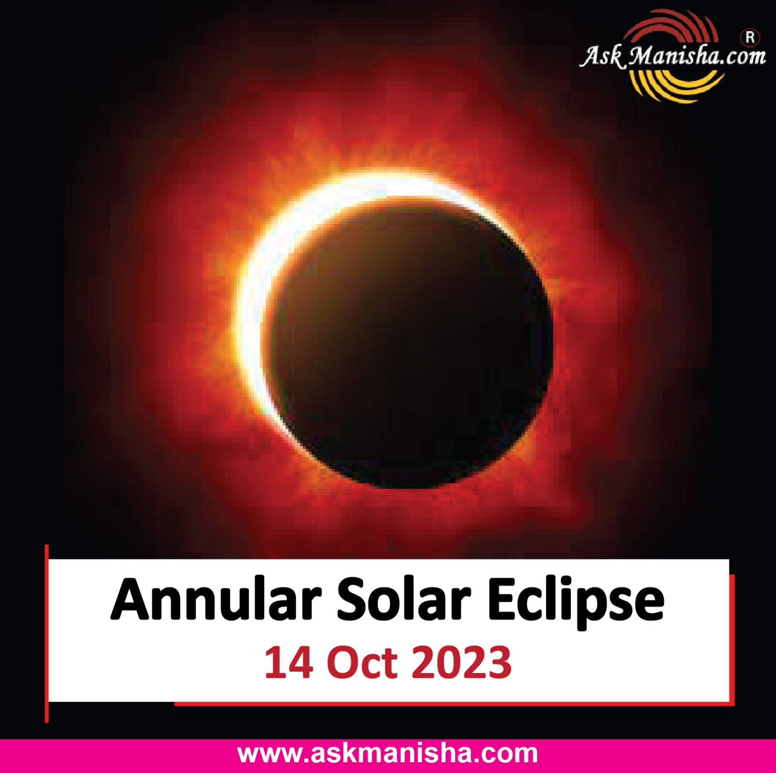 Solar Eclipse on Saturday 14 October 2023
